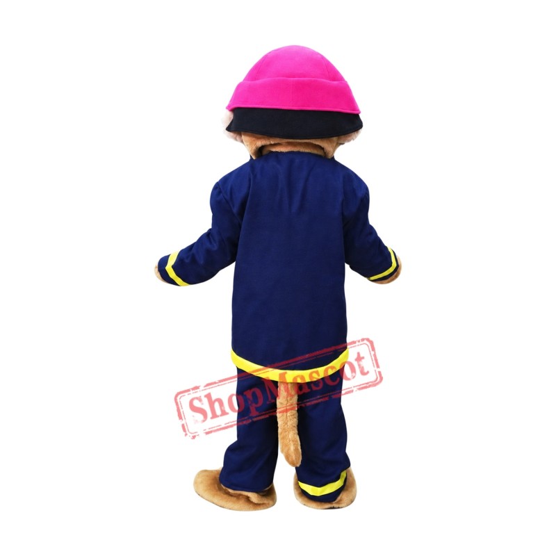 Fireman Monkey Mascot Costume Fireman Monkey Mascot Costume