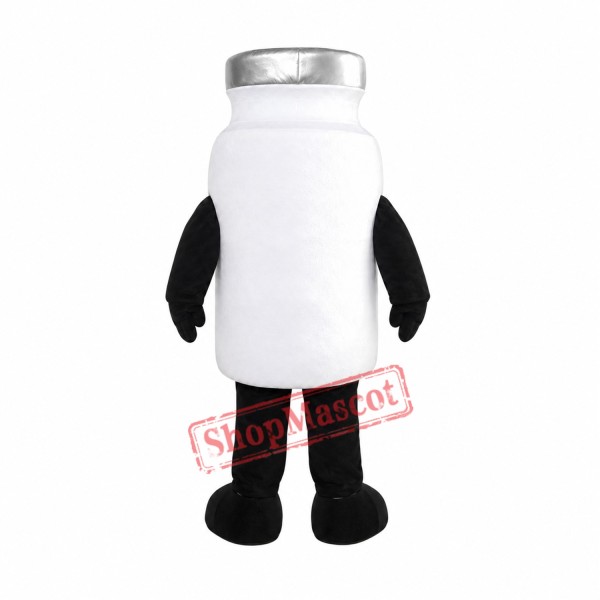 White Bottle Mascot Costume White Bottle Mascot Costume