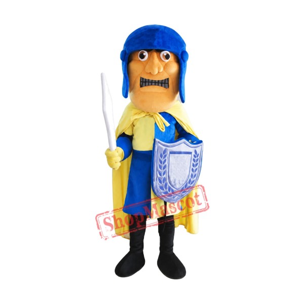 Blue Solider Mascot Costume Blue Solider Mascot Costume