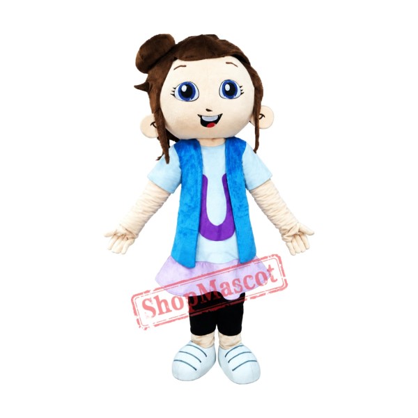 Cute Girl Mascot Costume Free Shipping
