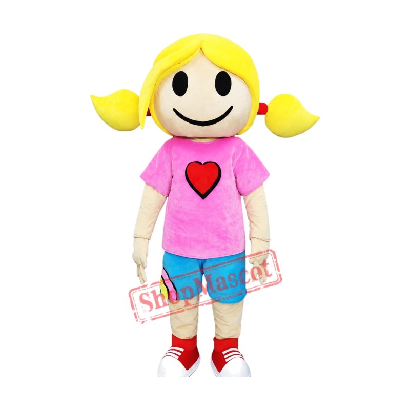 Surfer Girl Mascot Costume Surfer Girl Mascot Costume