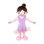 Cute Purple Dress Girl Mascot Costume