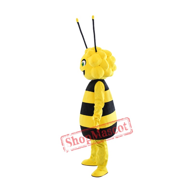 Happy Lightweight Girl Bee Mascot Costume Happy Lightweight Girl Bee Mascot Costume