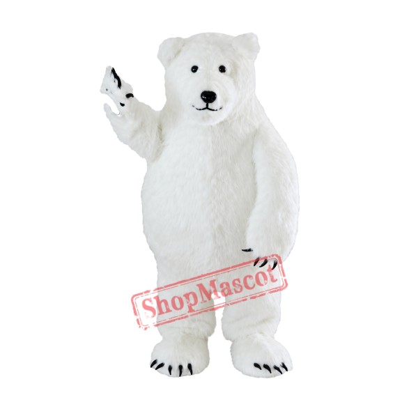 White Polar Bear Mascot Costume