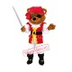 Pirates Brown Bear Mascot Costume Free Shipping