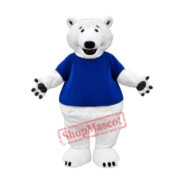 Polar Bear Mascot Costume with T-shirts Polar Bear Mascot Costume with T-shirts