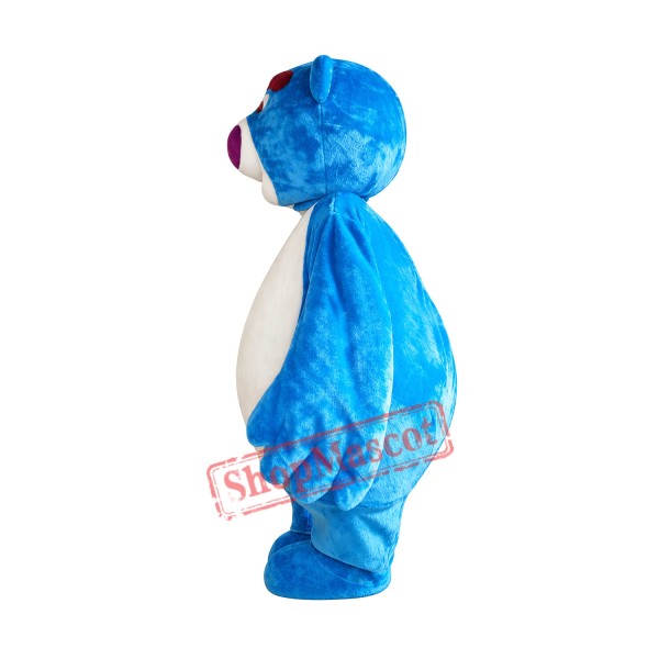 Cartoon Character Blue Bear Mascot Costume