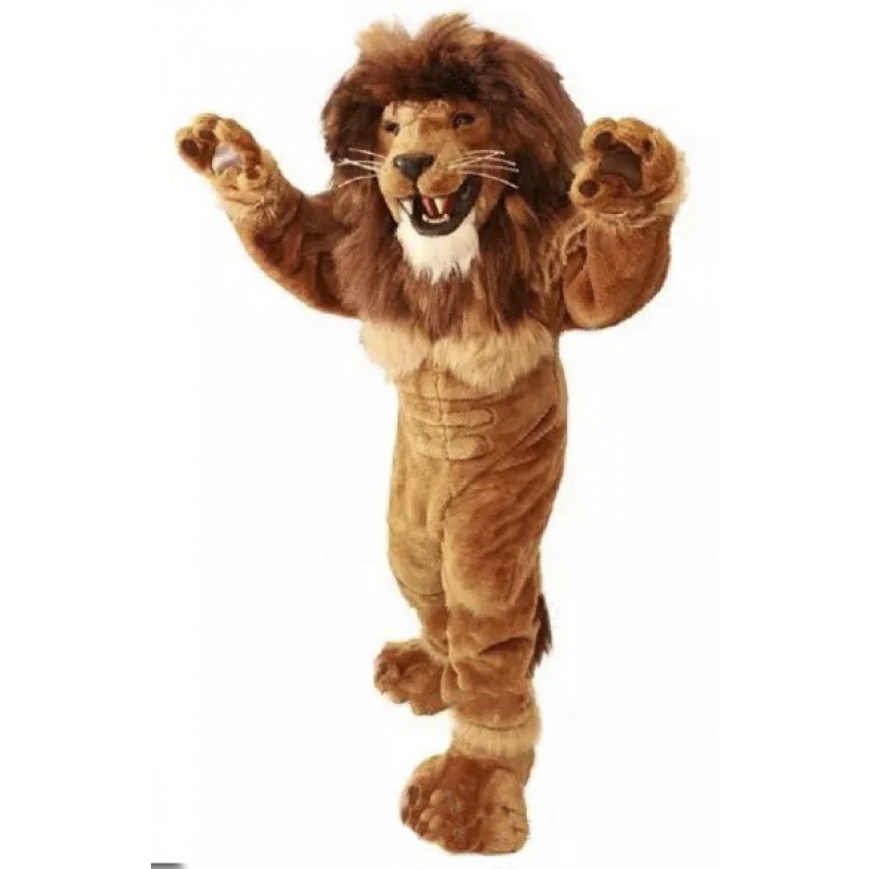 Friendly Lion Mascot Costume Power Lion Costume for Adult