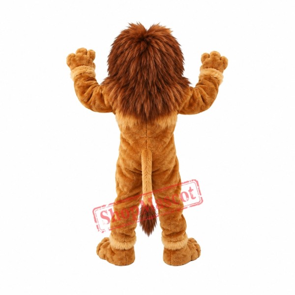 Friendly Lion Mascot Costume Power Lion Costume for Adult