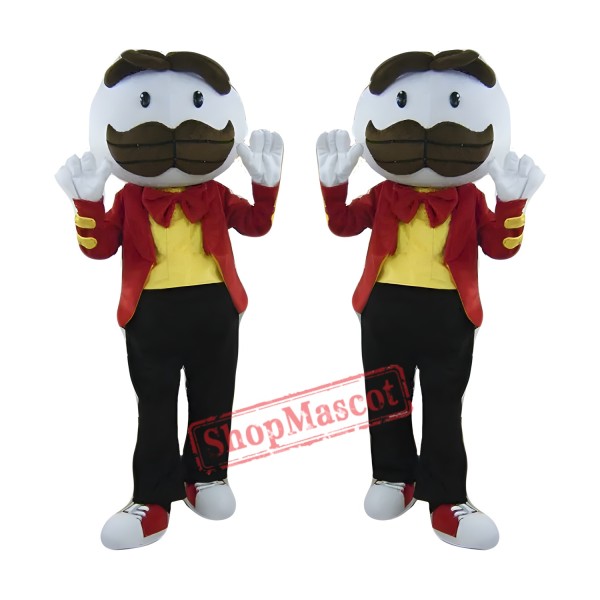 Long Brown Beard Boy Mascot Costume
