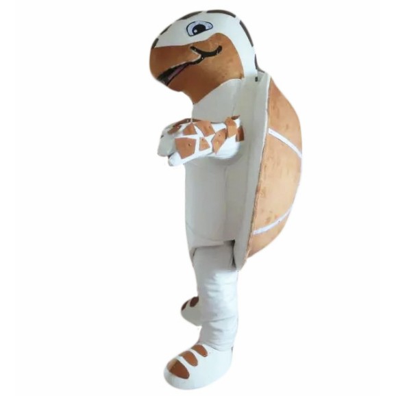 Brown-White Sea Turtle Mascot Costume Suit for Adult
