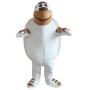 Brown-White Sea Turtle Mascot Costume Suit for Adult