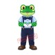Cartoon Gentle Suspenders Frog Mascot Costume Free Shipping Cartoon Gentle Suspenders Frog Mascot Costume Free Shipping