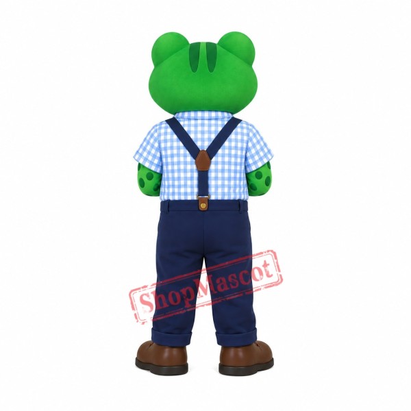 Cartoon Gentle Suspenders Frog Mascot Costume Free Shipping Cartoon Gentle Suspenders Frog Mascot Costume Free Shipping