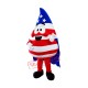 US Flag Print Water Drop Mascot Costume US Flag Print Water Drop Mascot Costume