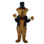 Bear in Black Suit Mascot Adult Costume