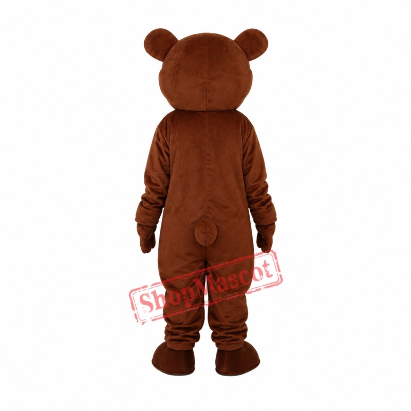 Big Eyes Brown Bear Mascot Adult Costume Big Eyes Brown Bear Mascot Adult Costume
