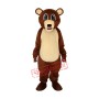 Big Eyes Brown Bear Mascot Adult Costume