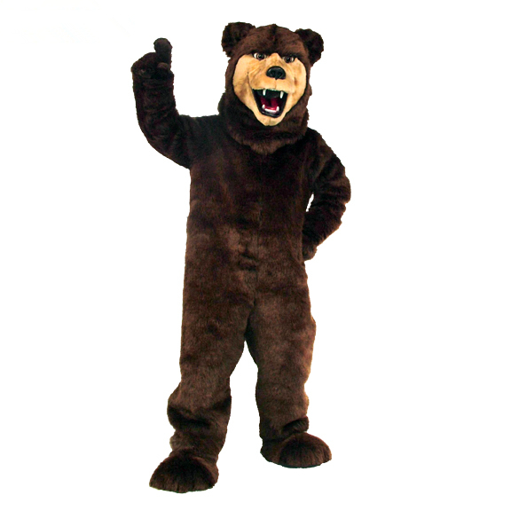 Grizzly Bear Flexible Mascot Costume