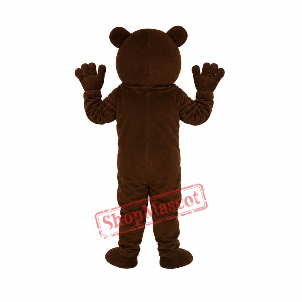 Brown Bear with Sharp Tooth Mascot Adult Costume Brown Bear with Sharp Tooth Mascot Adult Costume