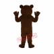 Brown Bear with Sharp Tooth Mascot Adult Costume
