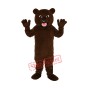 Brown Bear with Sharp Tooth Mascot Adult Costume