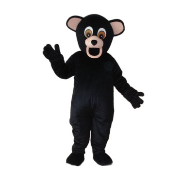 Black Dog Bear Mascot Adult Costume