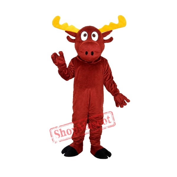 Christmas Reindeer Adult Mascot Costume Free Shipping Christmas Reindeer Adult Mascot Costume Free Shipping