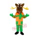 Christmas Deer Adult Mascot Costume Free Shipping