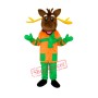 Christmas Deer Adult Mascot Costume Free Shipping