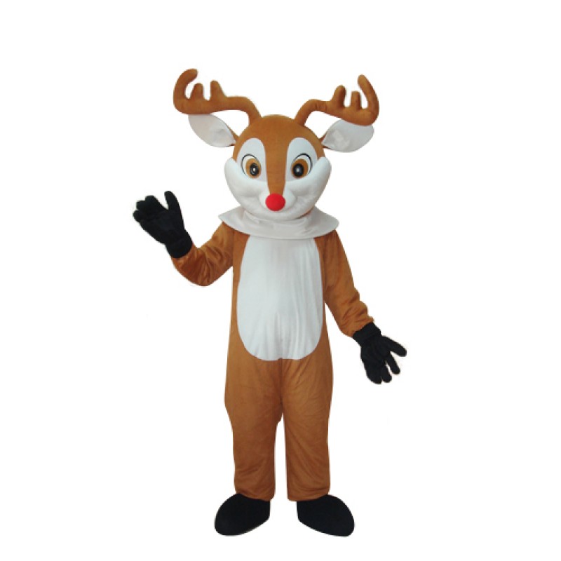 Golden Sika Deer Mascot Adult Costume Free Shipping