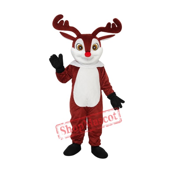 Little Brown Sika Deer Mascot Adult Costume Free Shipping Little Brown Sika Deer Mascot Adult Costume Free Shipping
