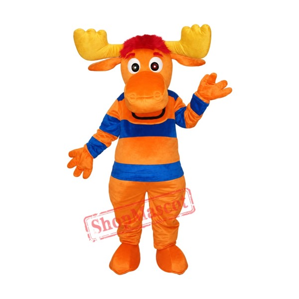 Striped Deer Mascot Adult Costume Free Shipping