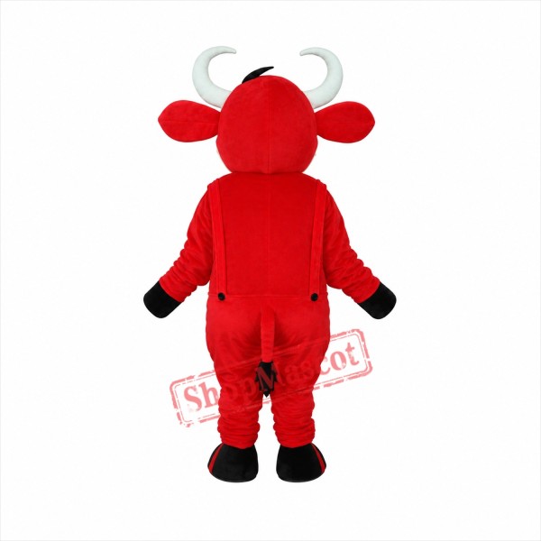 2nd Version Red Cow Mascot Adult Costume Free Shipping 2nd Version Red Cow Mascot Adult Costume Free Shipping
