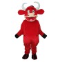 2nd Version Red Cow Mascot Adult Costume Free Shipping