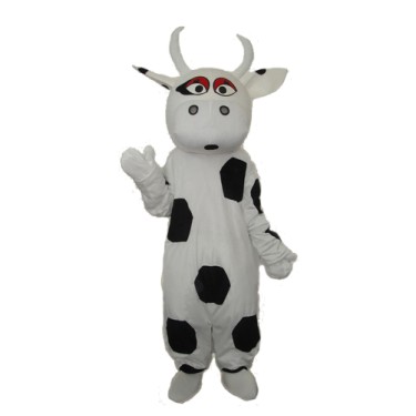 Big Black Dot Cow Mascot Adult Costume Free Shipping