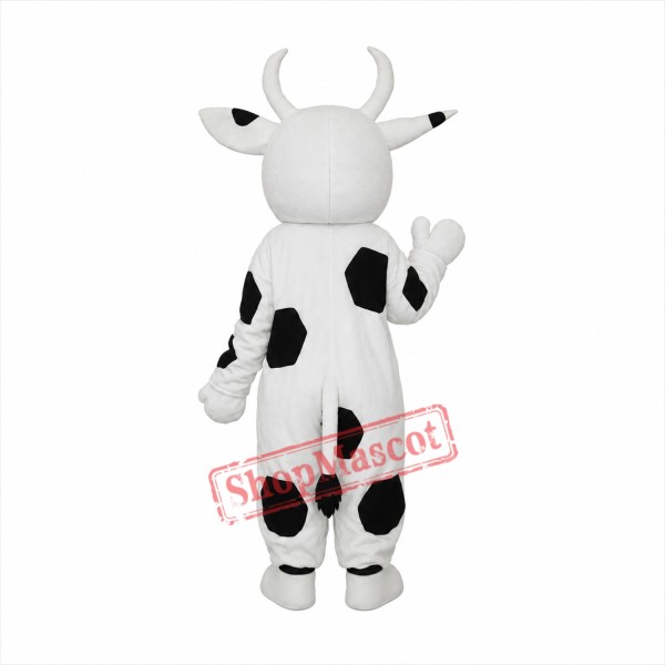 Big Black Dot Cow Mascot Adult Costume Free Shipping Big Black Dot Cow Mascot Adult Costume Free Shipping