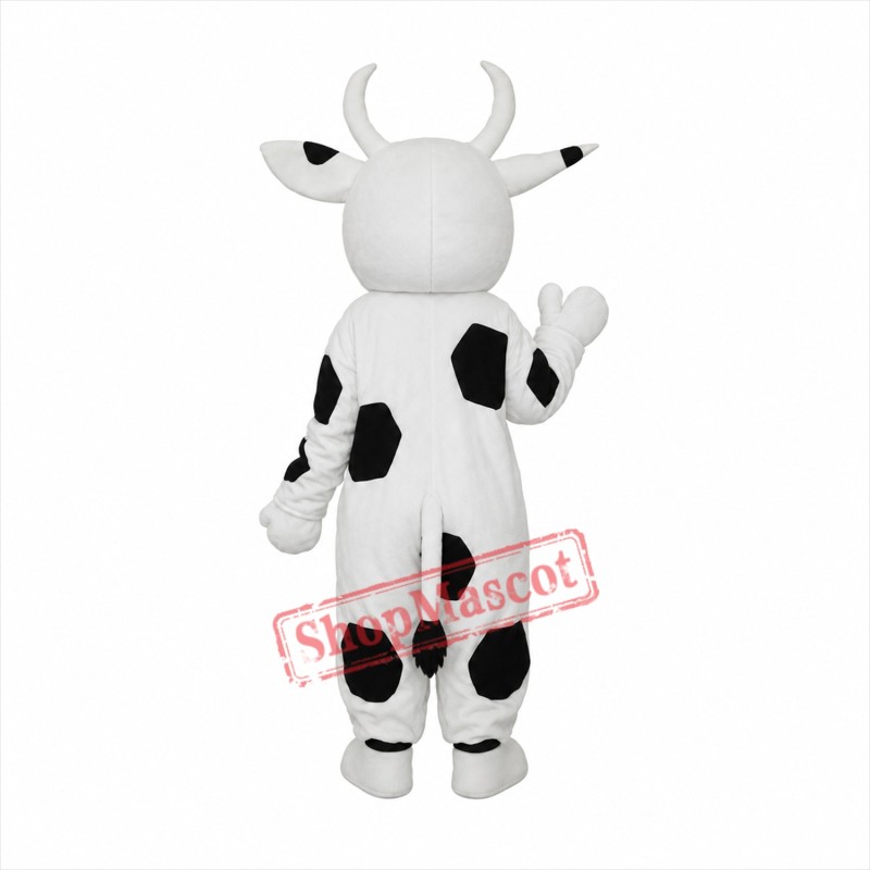 Big Black Dot Cow Mascot Adult Costume Free Shipping Big Black Dot Cow Mascot Adult Costume Free Shipping
