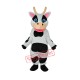 Black Dot Cow Mascot Adult Costume Free Shipping