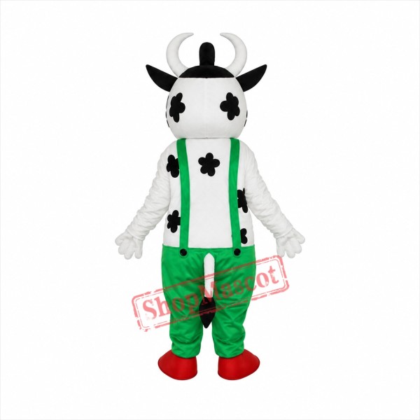 Cow in Green Overall Mascot Adult Costume Free Shipping Cow in Green Overall Mascot Adult Costume Free Shipping