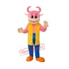 No.1 Cow Mascot Adult Costume Free Shipping