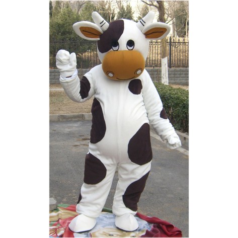 Cattle Black & White Mascot Costume Free Shipping