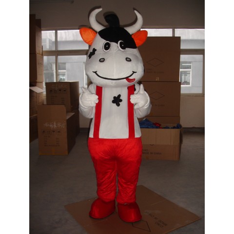 Red Cattle Mascot Costume Free Shipping