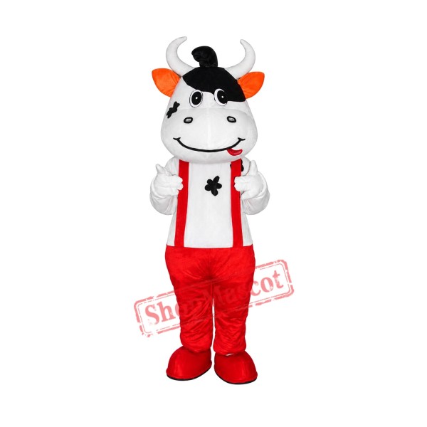 Red Cattle Mascot Costume Free Shipping