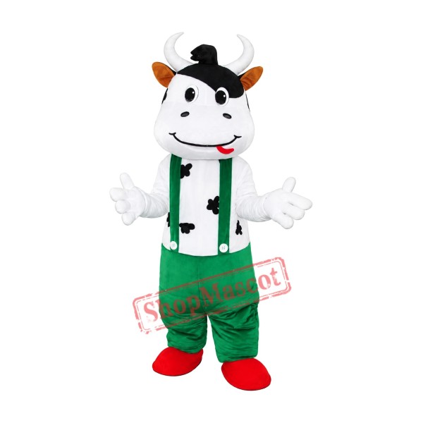 Green Cattle Mascot Costume Free Shipping