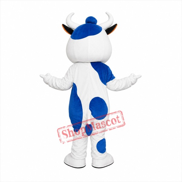 Blue Cattle Mascot Costume Free Shipping