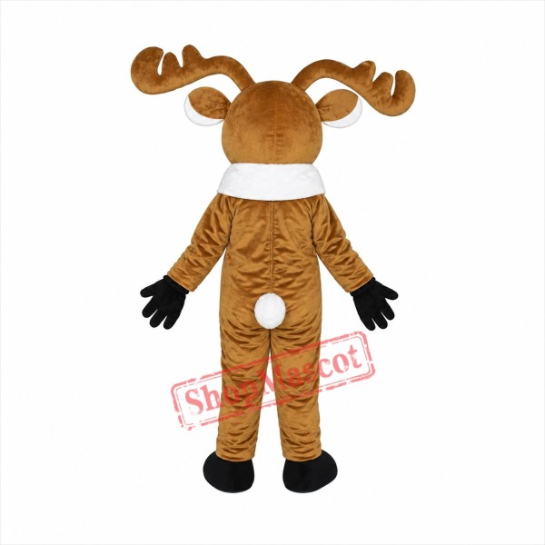 Red Nose Deer Mascot Costume Adult Deer Costume Free Shipping Red Nose Deer Mascot Costume Adult Deer Costume Free Shipping