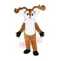 Red Nose Deer Mascot Costume Adult Deer Costume Free Shipping
