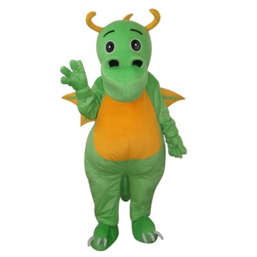 Big Nose Green Dinosaur Mascot Adult Costume Free Shipping