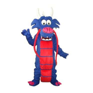 Blue Mushu Mascot Adult Costume Free Shipping